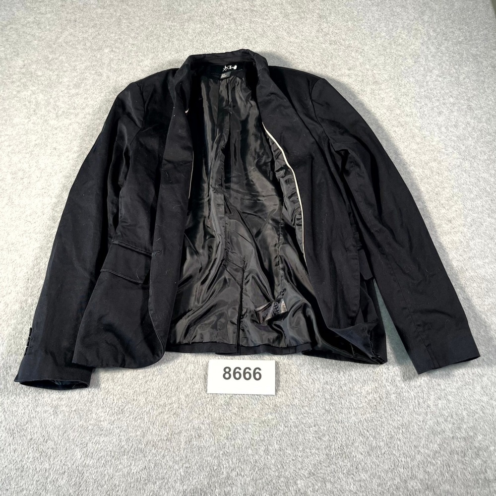 Forever 21 XXI Blazer Jacket Women Small Black Notched Lapel Formal Professional